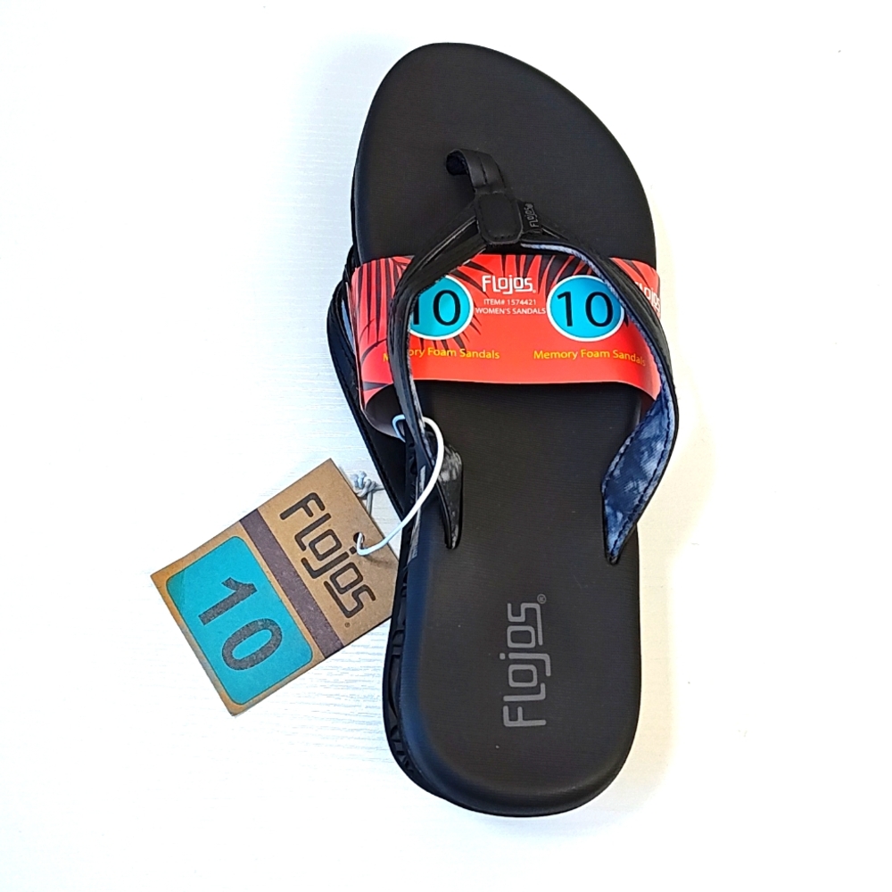 NWT Flojos Women's Memory Foam Sandals
